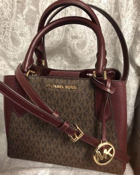 michael kors kimberly small leather satchel crossbody handbag|Michael Kors Kimberly Leather Small Satchel Handbag .